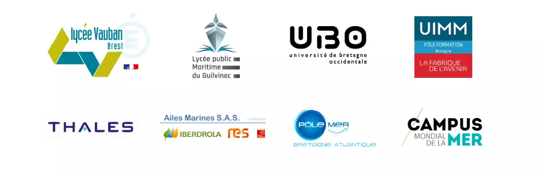 Sélection de logos des membres du CMQ Ind Mer Bretagne